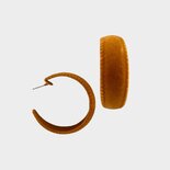 Oorbellen velvet cognac