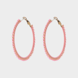 Oorbellen oorring Miyuki roze