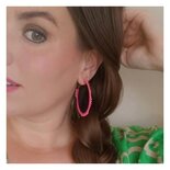 Oorbellen oorring Miyuki roze