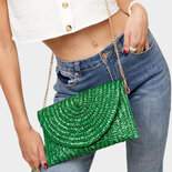Tas rattan groen