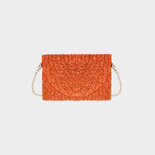Tas rattan orange