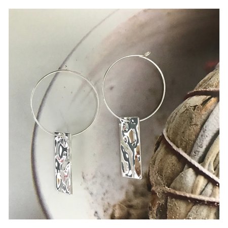 Oorbellen mini golf zilver
