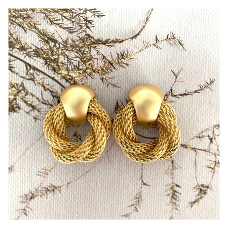 Oorbellen twist goud
