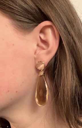 Oorbellen drop cat's zwart