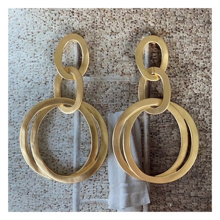 Oorbellen chain goud