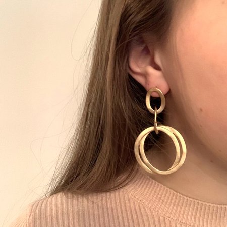 Oorbellen chain goud