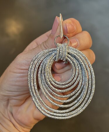Oorbellen cirkel draad goud