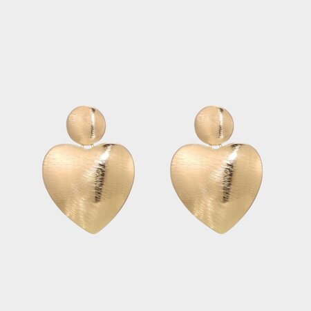 Oorbellen hart goud