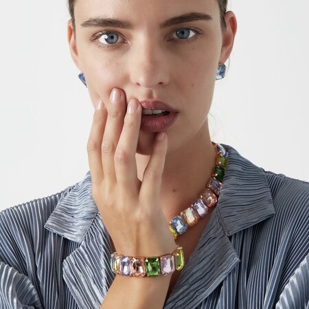Armband glas multicolor
