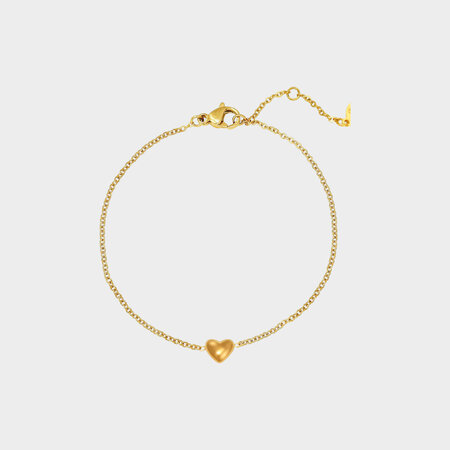 Armband staal hart dicht