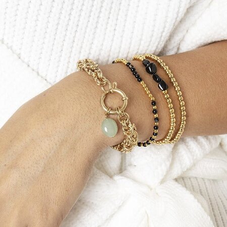 Armband staal bol M