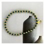 Armband staal glas groen