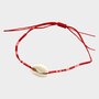 Armbandje kauri rood