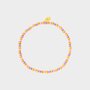 Armband staal duo roze