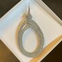 Oorbellen draad druppel off-black