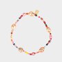 Armband parel glas roze