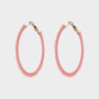 Oorbellen oorring Miyuki roze
