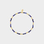 Armband staal blauw