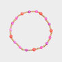 Armband staal felroze