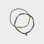 Armband set staal kobalt